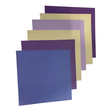 Cardstock 12x12--blue, purple, tan, white, 18 sheets
